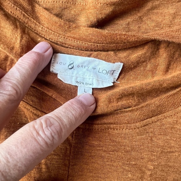 Two 100 % Linen Muscle Tee Wrap Front lot - Picture 5 of 7